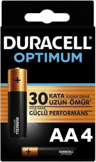 Duracell Optimum AA 4'lü (OP1500-4PK) Kalem Pil kullananlar yorumlar